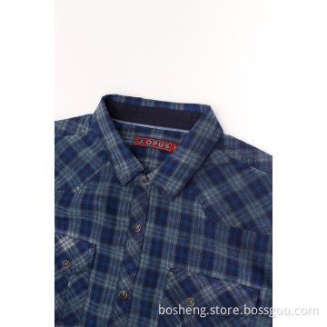 Flannel Plus Size Long Sleeve Casual Plaid Blouse